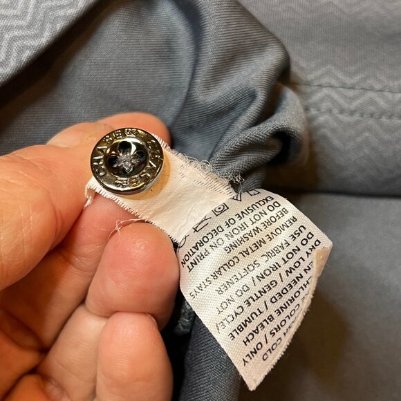 WHISTLING STRAITS Polo Shirt Mens Medium Performance Golf S/S Gray Pattern - Picture 13 of 15